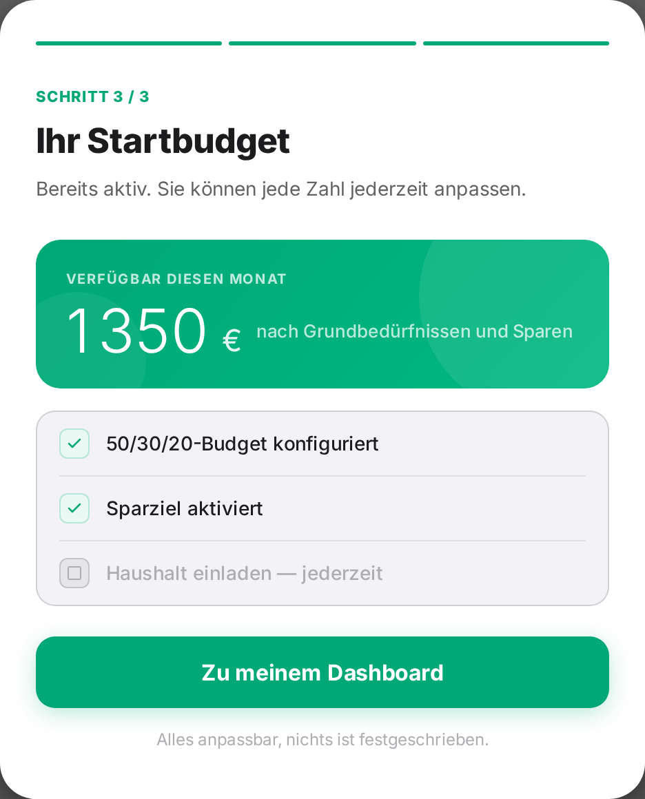 Onboarding step 3